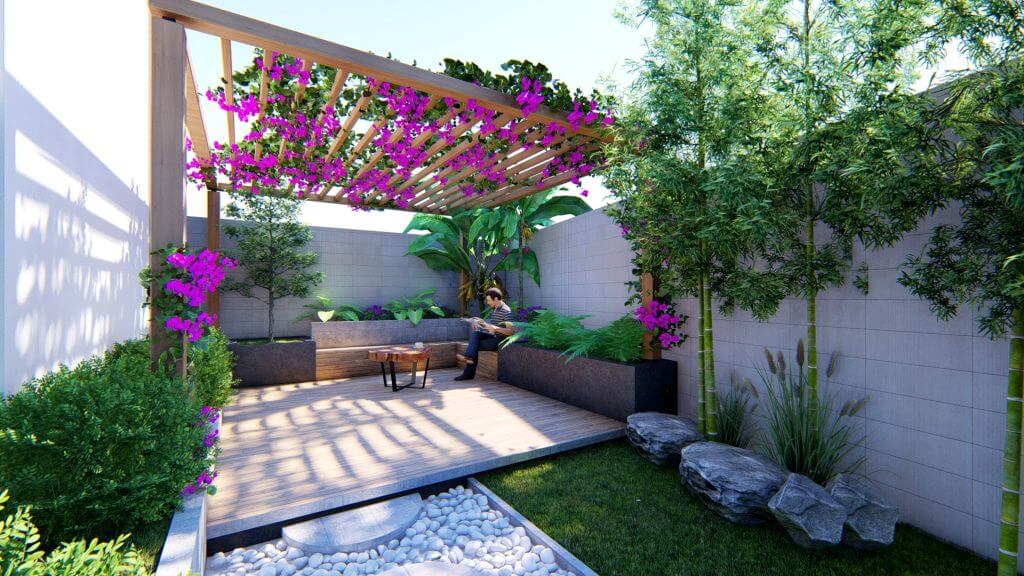 thiết kế sân vườn đẹp 1